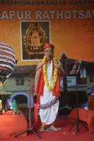 Kirtan on Sri Ram Rajyabhishek by Dharmapracharaka - SCM, Dr. Chaitanya Gulvady. (Pic Courtesy Shri Dinesh Karkal)